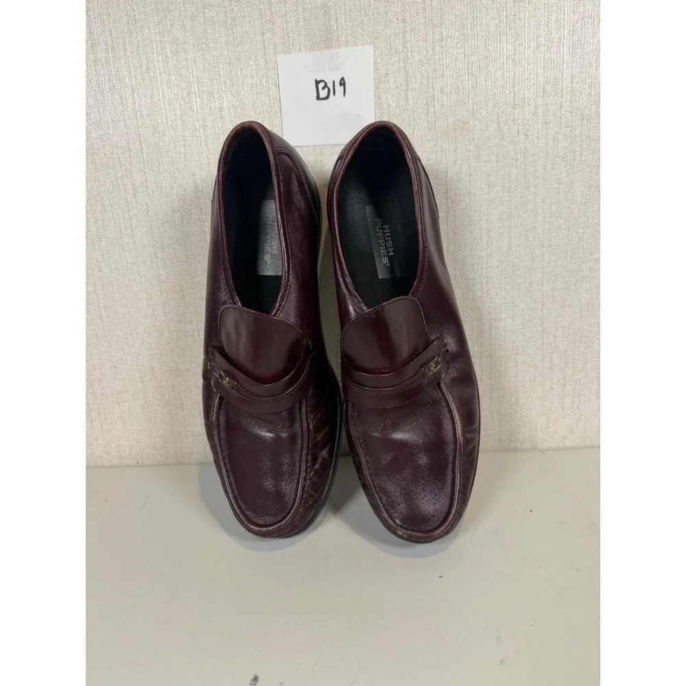 Hush puppies men loafers size 11‎ leather brown